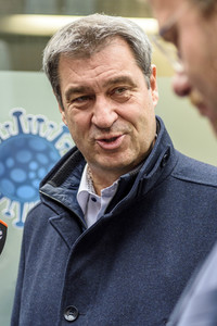 Corona-Impfaktion mit Markus Söder in Nürnberg