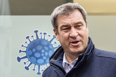 Corona-Impfaktion mit Markus Söder in Nürnberg