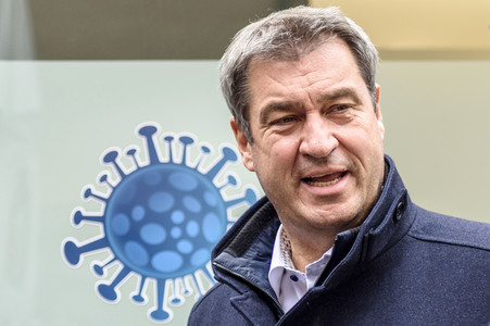 Corona-Impfaktion mit Markus Söder in Nürnberg