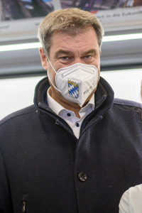 Corona-Impfaktion mit Markus Söder in Nürnberg