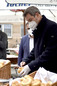 Corona-Impfaktion mit Markus Söder in Nürnberg