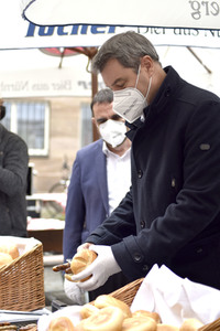 Corona-Impfaktion mit Markus Söder in Nürnberg