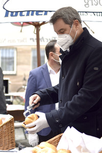 Corona-Impfaktion mit Markus Söder in Nürnberg