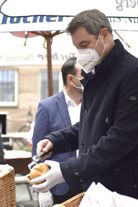 Corona-Impfaktion mit Markus Söder in Nürnberg