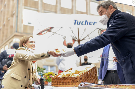 Corona-Impfaktion mit Markus Söder in Nürnberg