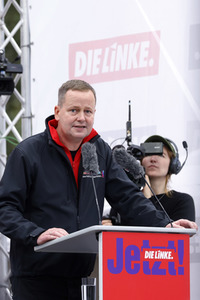 Auftaktveranstaltung zum 48-Stunden-Wahlkampf der Partei Die Linke in Berlin