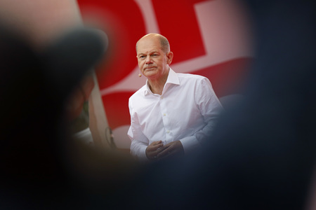 SPD-Wahlkampfveranstaltung mit Olaf Scholz in Köln