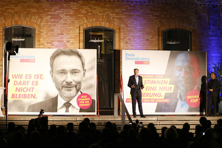 FDP-Wahlkampfveranstaltung mit Christian Lindner in Berlin