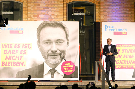 FDP-Wahlkampfveranstaltung mit Christian Lindner in Berlin