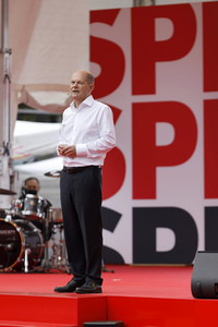SPD-Wahlkampfveranstaltung mit Olaf Scholz in Köln