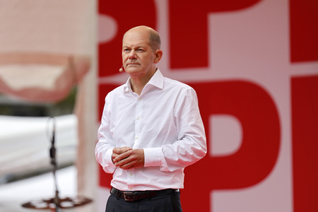 SPD-Wahlkampfveranstaltung mit Olaf Scholz in Köln