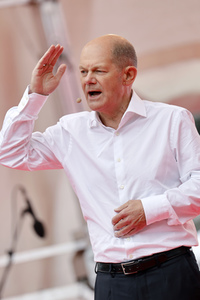 SPD-Wahlkampfveranstaltung mit Olaf Scholz in Köln