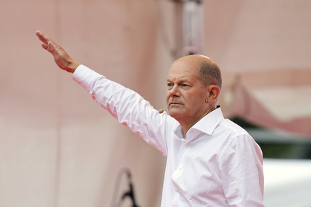 SPD-Wahlkampfveranstaltung mit Olaf Scholz in Köln