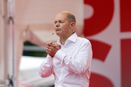 SPD-Wahlkampfveranstaltung mit Olaf Scholz in Köln