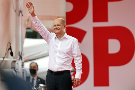 SPD-Wahlkampfveranstaltung mit Olaf Scholz in Köln