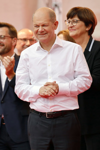 SPD-Wahlkampfveranstaltung mit Olaf Scholz in Köln