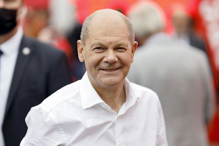 SPD-Wahlkampfveranstaltung mit Olaf Scholz in Köln