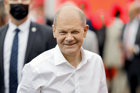 SPD-Wahlkampfveranstaltung mit Olaf Scholz in Köln