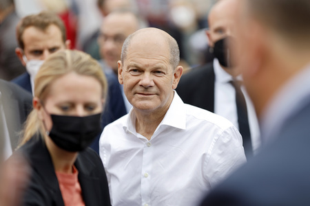 SPD-Wahlkampfveranstaltung mit Olaf Scholz in Köln