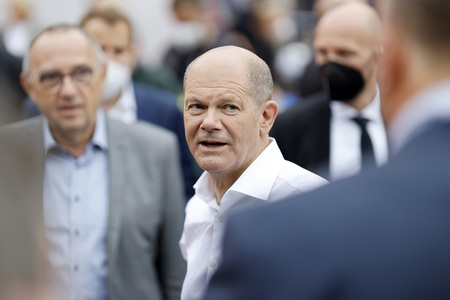 SPD-Wahlkampfveranstaltung mit Olaf Scholz in Köln