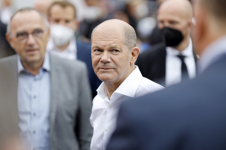 SPD-Wahlkampfveranstaltung mit Olaf Scholz in Köln