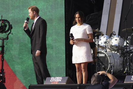 Prinz Harry und Herzogin Meghan Markle beim Global Citizen Live Event in New York