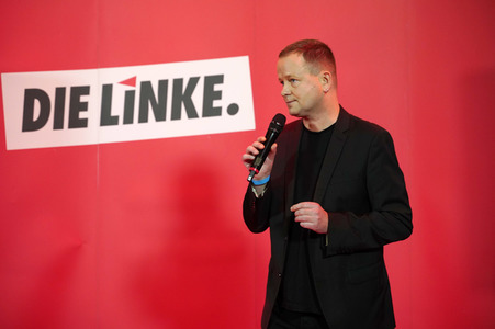 Wahlparty der Partei Die Linke in Berlin