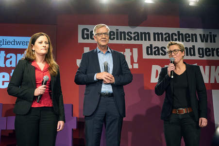 Wahlparty der Partei Die Linke in Berlin