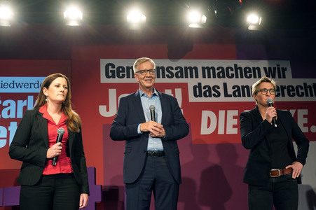Wahlparty der Partei Die Linke in Berlin