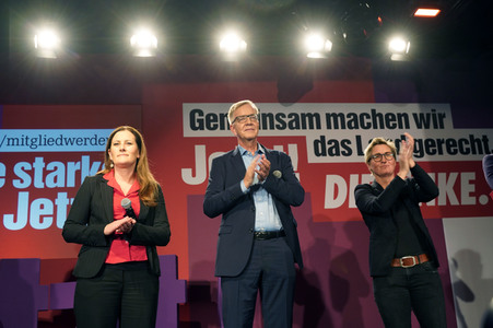 Wahlparty der Partei Die Linke in Berlin