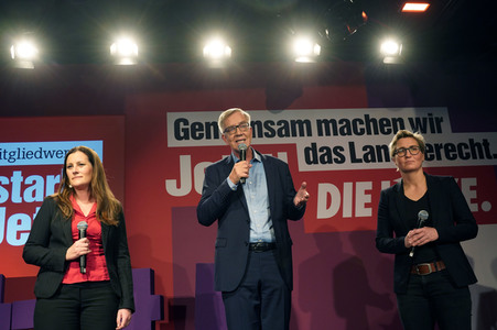 Wahlparty der Partei Die Linke in Berlin