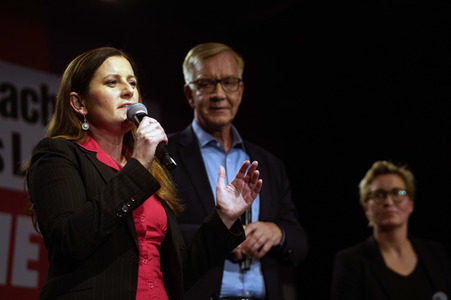 Wahlparty der Partei Die Linke in Berlin