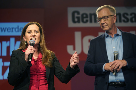 Wahlparty der Partei Die Linke in Berlin