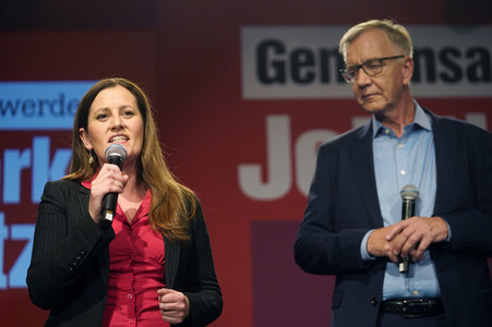 Wahlparty der Partei Die Linke in Berlin