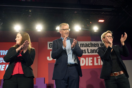 Wahlparty der Partei Die Linke in Berlin