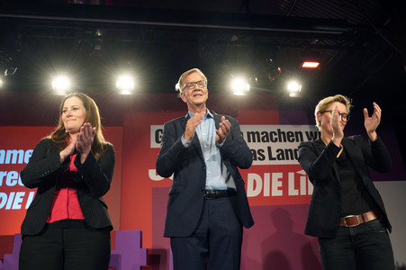 Wahlparty der Partei Die Linke in Berlin