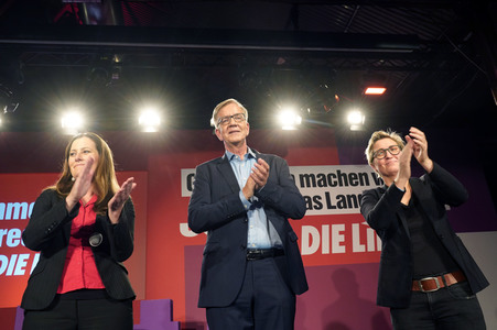 Wahlparty der Partei Die Linke in Berlin