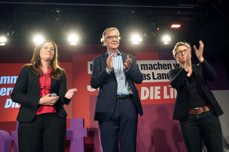 Wahlparty der Partei Die Linke in Berlin