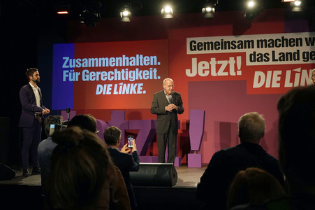 Wahlparty der Partei Die Linke in Berlin