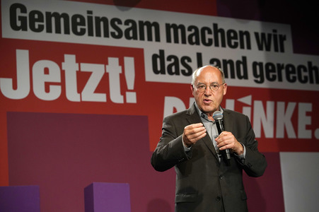 Wahlparty der Partei Die Linke in Berlin