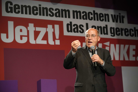 Wahlparty der Partei Die Linke in Berlin
