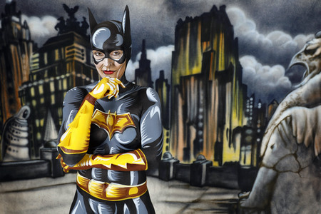 GEEK ART: Batgirl Comic Bodypainting