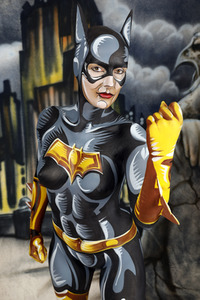 GEEK ART: Batgirl Comic Bodypainting