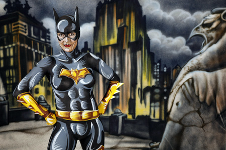GEEK ART: Batgirl Comic Bodypainting