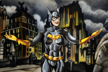 GEEK ART: Batgirl Comic Bodypainting