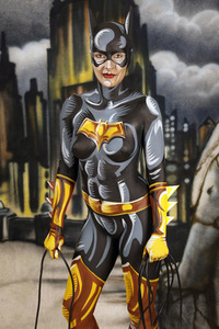 GEEK ART: Batgirl Comic Bodypainting