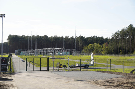 Baustelle der Tesla Gigafactory 4 in Grünheide