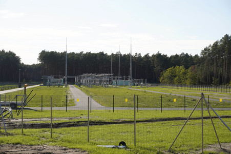 Baustelle der Tesla Gigafactory 4 in Grünheide