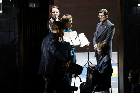 Theaterprobe 'Hexenjagd' in Berlin