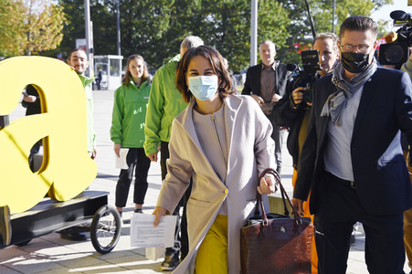 Gespräch zwischen SPD, Bündnis 90/Die Grünen und FDP in Berlin